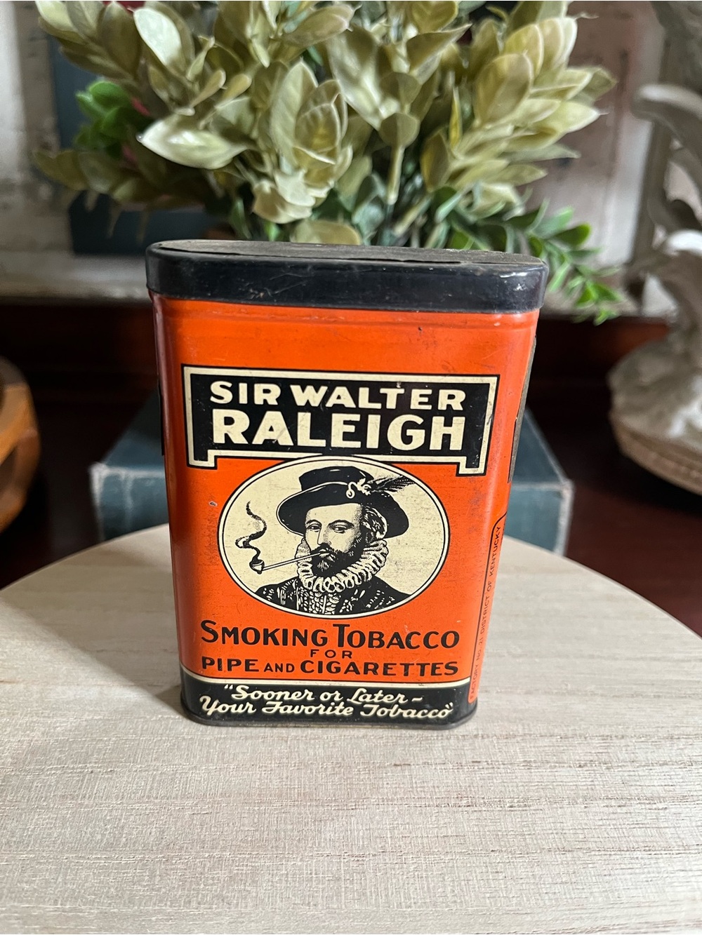 Sir Walter Smoking Tobacco Tin Vintage Home Decor
